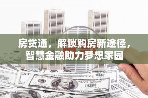城区房贷通，解锁购房新途径，智慧金融助力梦想家园