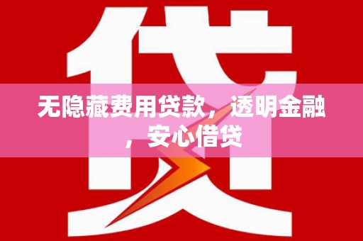 城区无隐藏费用贷款，透明金融，安心借贷
