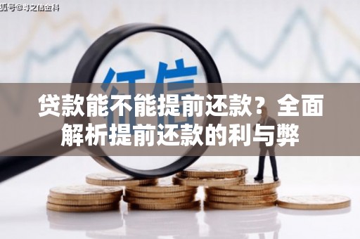 城区贷款能不能提前还款？全面解析提前还款的利与弊