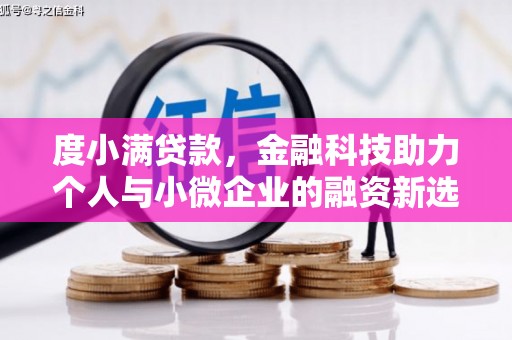 城区度小满贷款，金融科技助力个人与小微企业的融资新选择