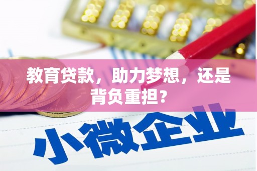 城区教育贷款，助力梦想，还是背负重担？
