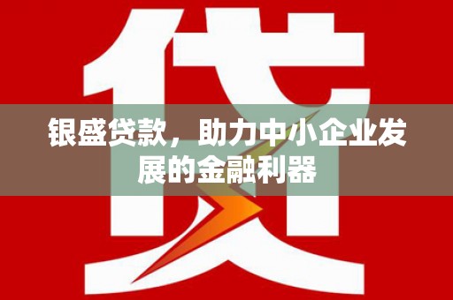 城区银盛贷款，助力中小企业发展的金融利器