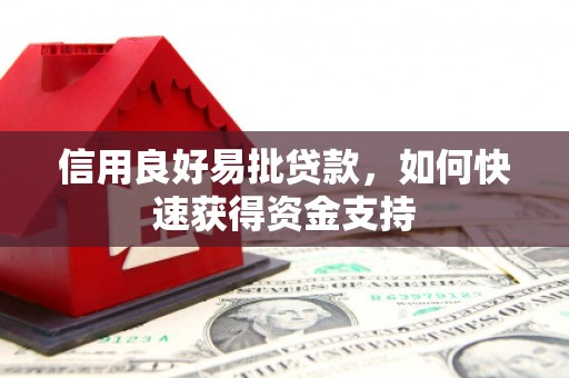 城区信用良好易批贷款，如何快速获得资金支持