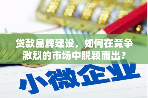 城区贷款品牌建设，如何在竞争激烈的市场中脱颖而出？