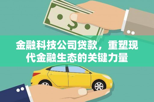 城区金融科技公司贷款，重塑现代金融生态的关键力量
