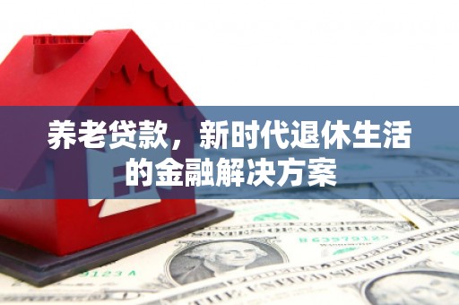 城区养老贷款，新时代退休生活的金融解决方案