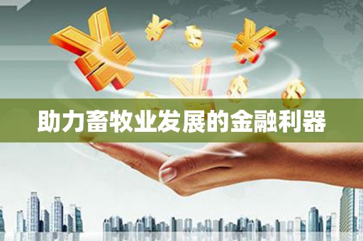 城区助力畜牧业发展的金融利器