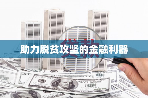 城区助力脱贫攻坚的金融利器